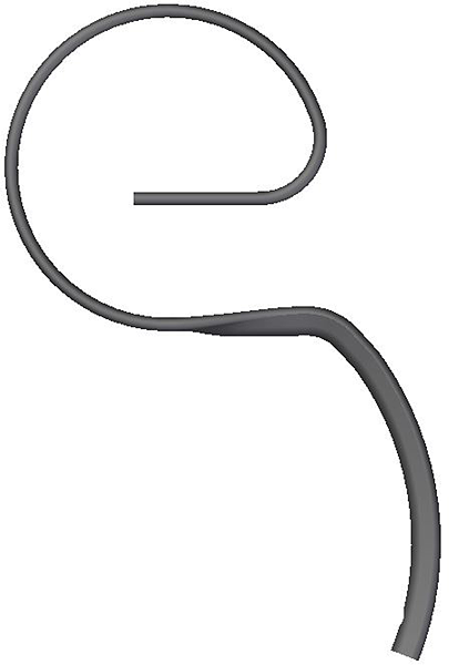 Brazo vibrocultivador 2517 de 45x10mm