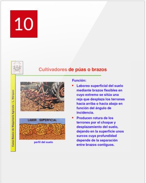 Cultivadores de Púas o Brazos